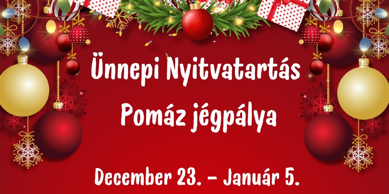 Ünnepi nyitvatartással várja a látogatókat a pomázi jégpálya