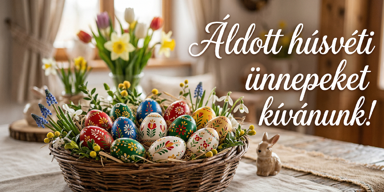 Áldott húsvéti ünnepeket kívánunk!