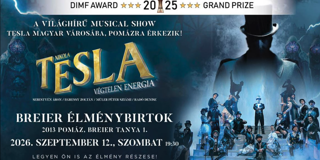 Világsikerű Nikola Tesla-musical érkezik Pomázra