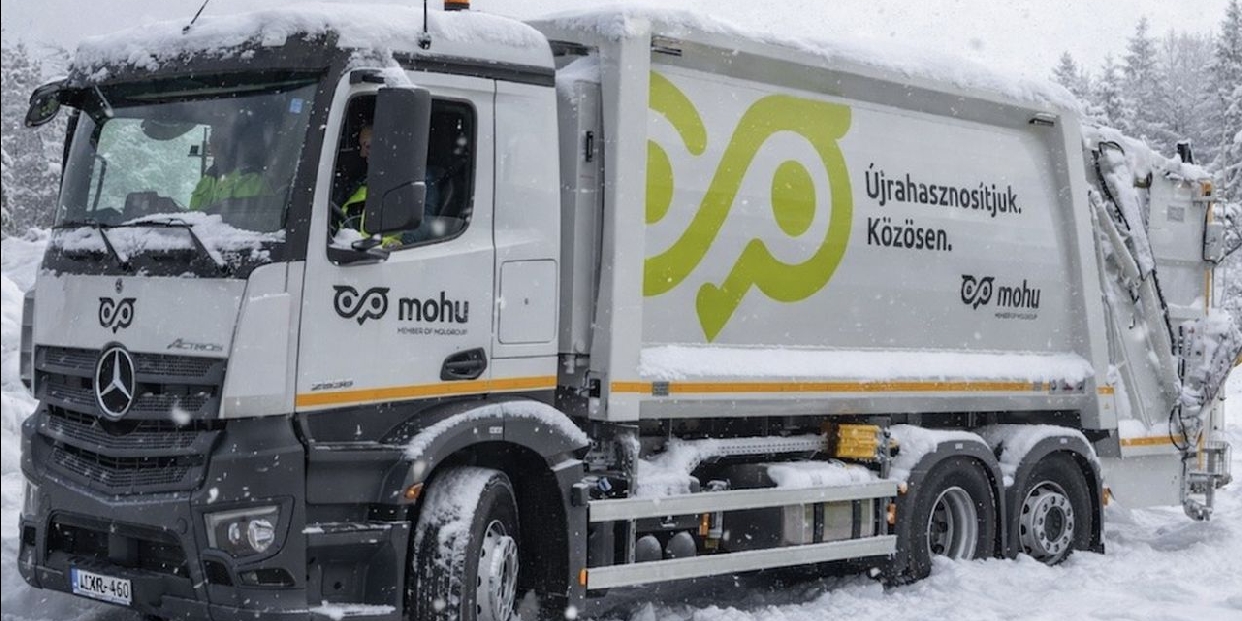MOHU: pótolják a hóhelyzet miatt elmaradt hulladék elszállításokat