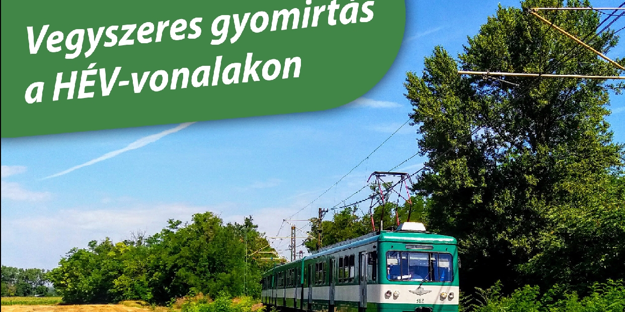 Vegyszeres gyomirtás lesz a HÉV vonalán
