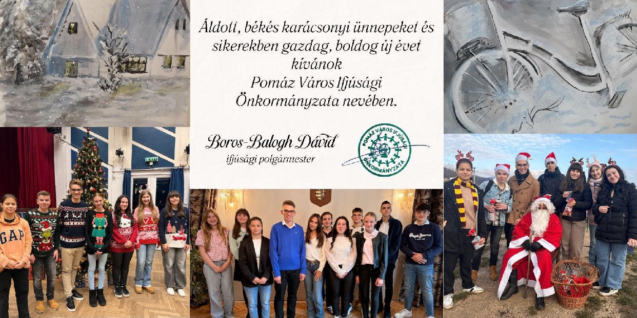 Pomázi Ifjúsági Önkormányzat karácsonyi üdvözlete