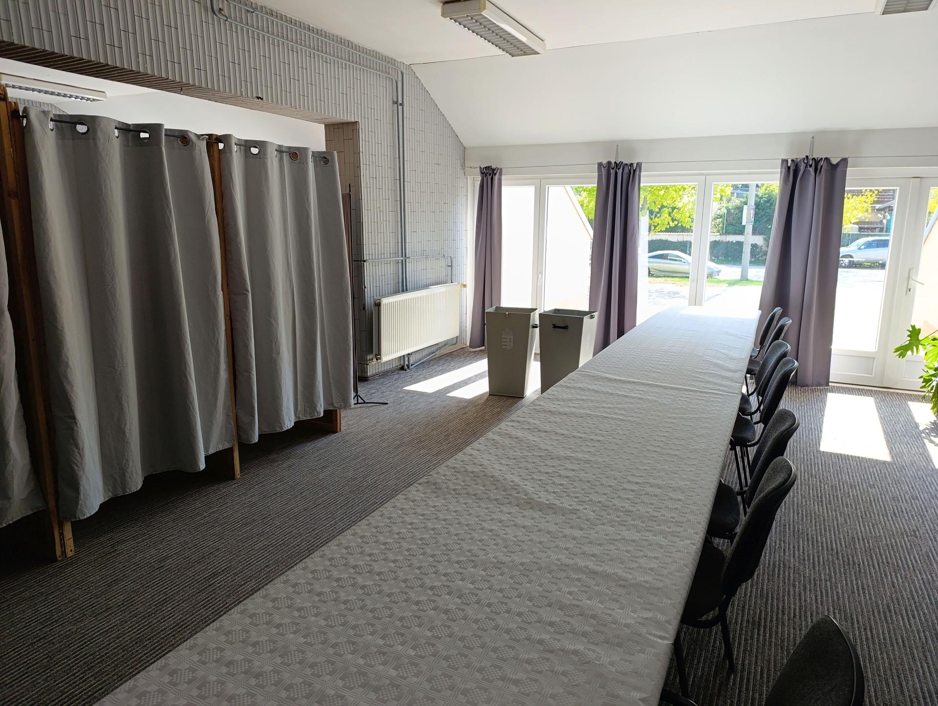 Szavazókörök berendezése